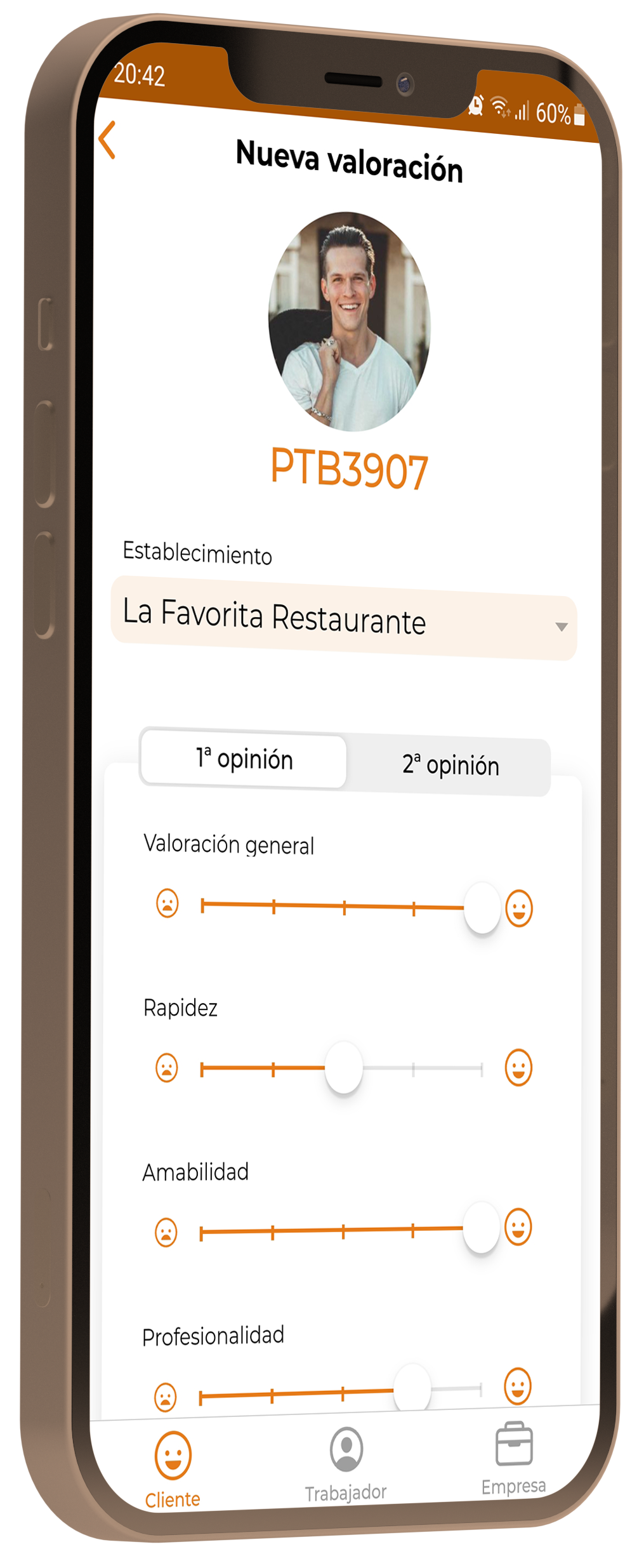 Perfil de la app Work Value